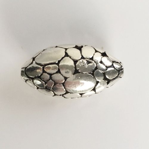 Perlen oval, 925 Silber, 20 mm