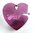 Swarovski Heart Classic, 28mm, Lilac Shadow