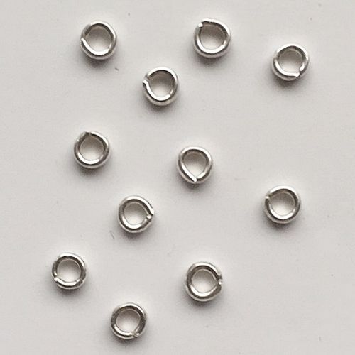 Ring-Perlen 925 Silber 2,2 mm