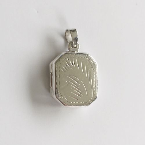 Medaillon, 925 Silber, 14 x 12 x 3 mm