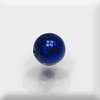Murano-Perle Weissgoldfolie royalblau, 10 mm
