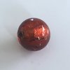 Murano-Perlen Blattgold topaz, 8 und 10 mm