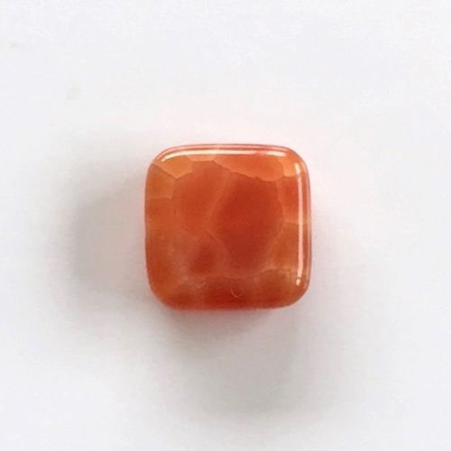 Edelstein Feuer-Achat Quadrat-Perlen, 10 x 4 mm