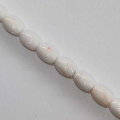 Edelstein Perlen Marmor, 10 x 5 mm, 1 Strang