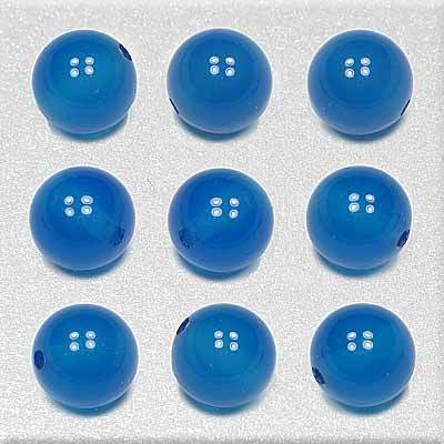 Edelstein Perlen Blauachat, 6 und 8 mm