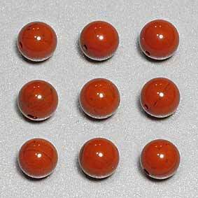 Edelstein Perlen Roter Jaspis, 8 mm