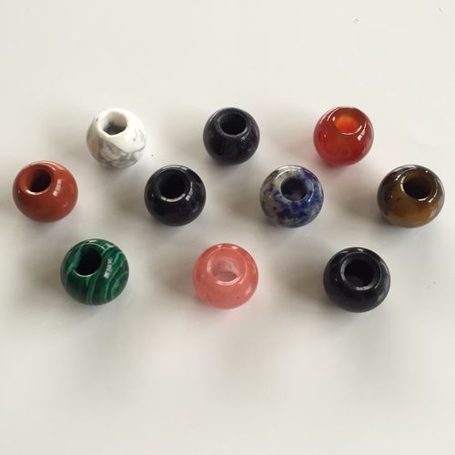 Edelstein Perlen Mix, 12 x 14 mm, 10 St.