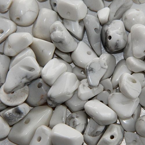Edelstein Perlen Splitter Magnesit, 15 g
