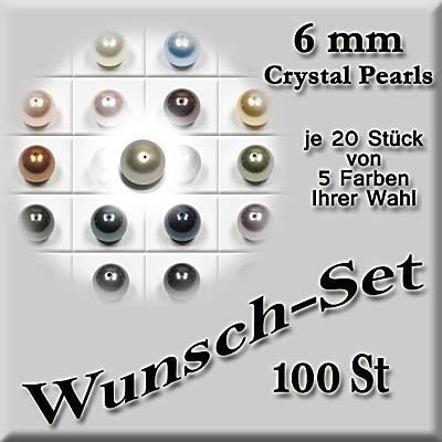 Swarovski Pearls Wunschtöne 6 mm, 5 x 20 Stück