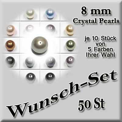 Swarovski Pearls Wunschtöne 8 mm, 50 Stück