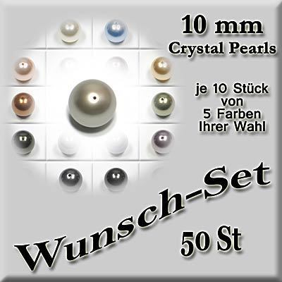 Swarovski Pearls Wunschtöne 10 mm, 50 Stück