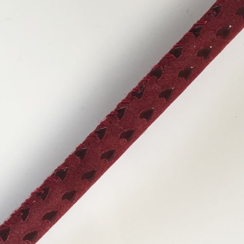 Nappa Lederband burgund, 50 cm
