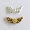 Metall-Flügel Perlen, gold, silber, 20 mm