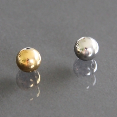 Edelstahl Perlen, 8 mm