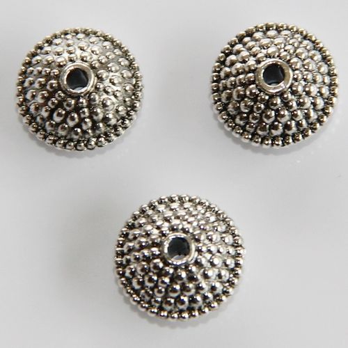 Metall Diskus Perlen, 10 mm