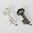 Swarovski Key Pendant, 30 mm