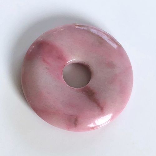Edelstein Donut Rhodonit, 30 mm