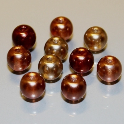 Mix Glaswachs Perlen 10 mm