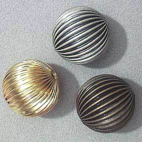 Aluminium Perlen, 25 mm