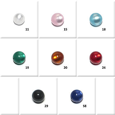 Polaris-Perlen glänzend, 10 mm