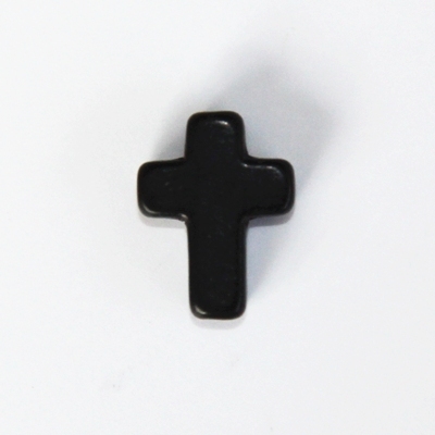 Howlith Kreuz Perlen, 15 x 11 mm