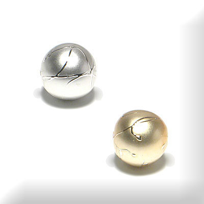 Metall-Look Perlen, 10 mm