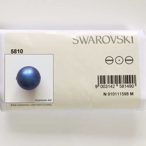 Swarovski Crystal Pearls 8 mm, irid.dark blue