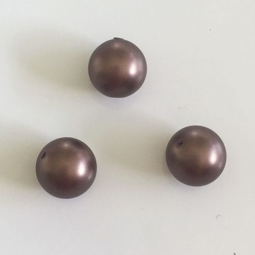 Swarovski Crystal Pearls velvet brown, 4 Größen