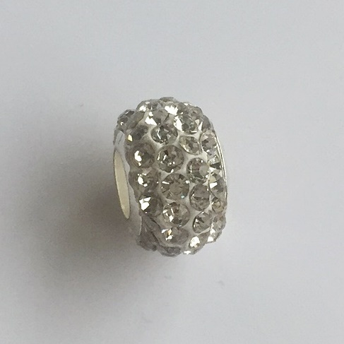 Metall Großloch Perle, 12 x 7,5 mm