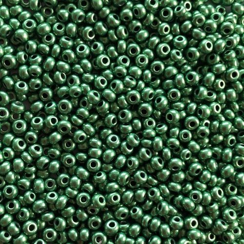 2,6 mm Rocailles, metallic grün, 10 g