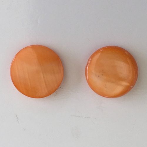 Muschel-Perlen, zart orange