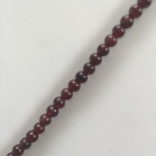 Edelstein Perlen Granat, 4 und 8 mm, 1 Strang