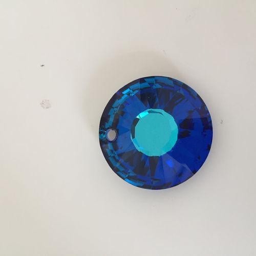 Swarovski Sun Pendant bermuda blue, 33 mm
