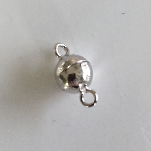 Magnet Kugel-Schließe 8 mm, 925 Sterling Silber