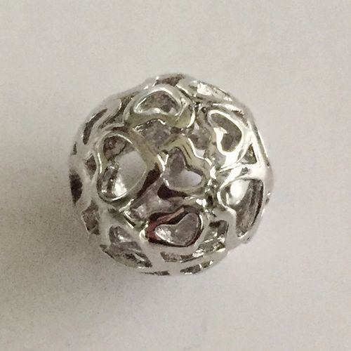 Perlen filigran 925 Sterling Silber, 12 mm