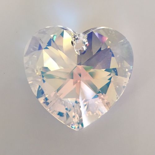 Swarovski Heart Classic crystal AB, 28 mm