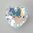 Swarovski Heart Cut Pendant, crystal AB, 14,5 mm