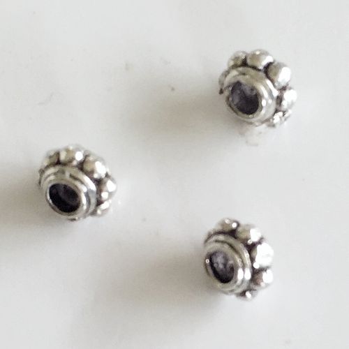 Kegel-Perlen 925 Silber, 4 mm