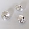 Kegel-Perlen 925 Silber gebürstet, 7 mm