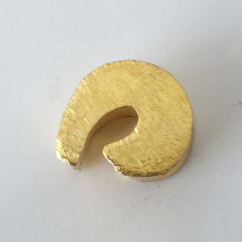 Schmuck-Element Schnecke 12 mm, vergoldet