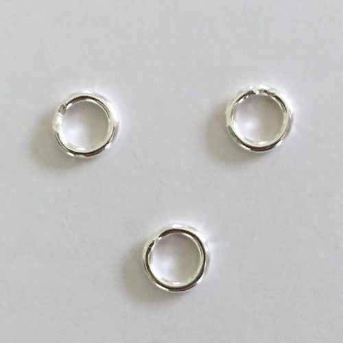 925 Silber Ring geschlossen, 6 mm