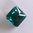 Swarovski Princess Cut Pendant, emerald shimmer