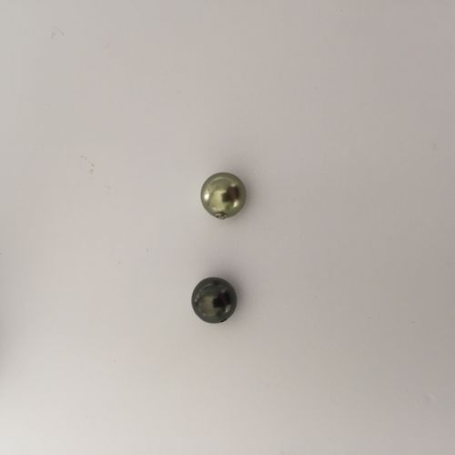 Swarovski Pearls 6 mm, dark green, light green