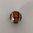Murano Perle 14 und 16 mm, rot/gold